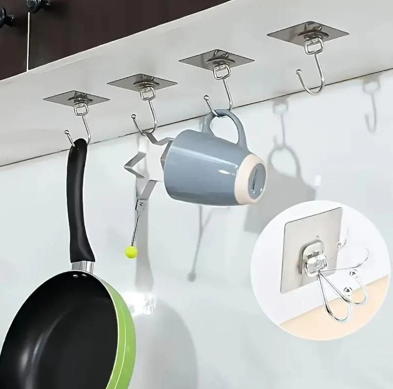 Heavy Duty Wall Hooks-Silver Edition