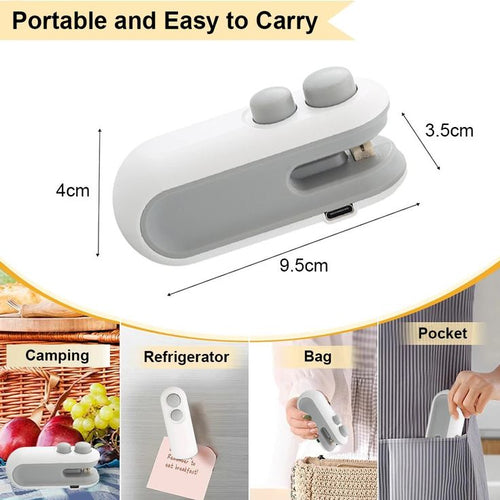 2 in 1 Portable Bag Sealer & Cutter (USB Rechargeable)