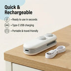 2 in 1 Portable Bag Sealer & Cutter (USB Rechargeable)
