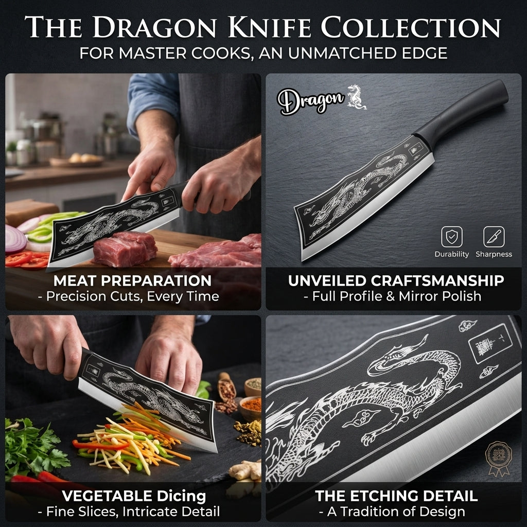 Dragon Knife For Meat & Vegetable Cutting