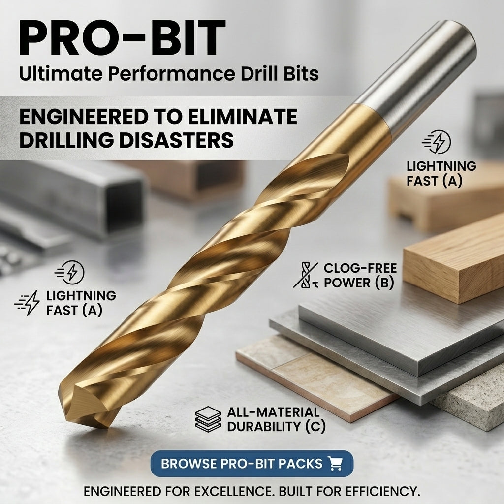 13-Piece Heavy-Duty Alloy Drill Bit Set – Tough & Durable