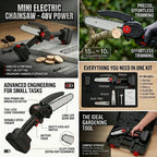 Powerful Cordless Electric Chainsaw – Portable Tree & Wood Cutter